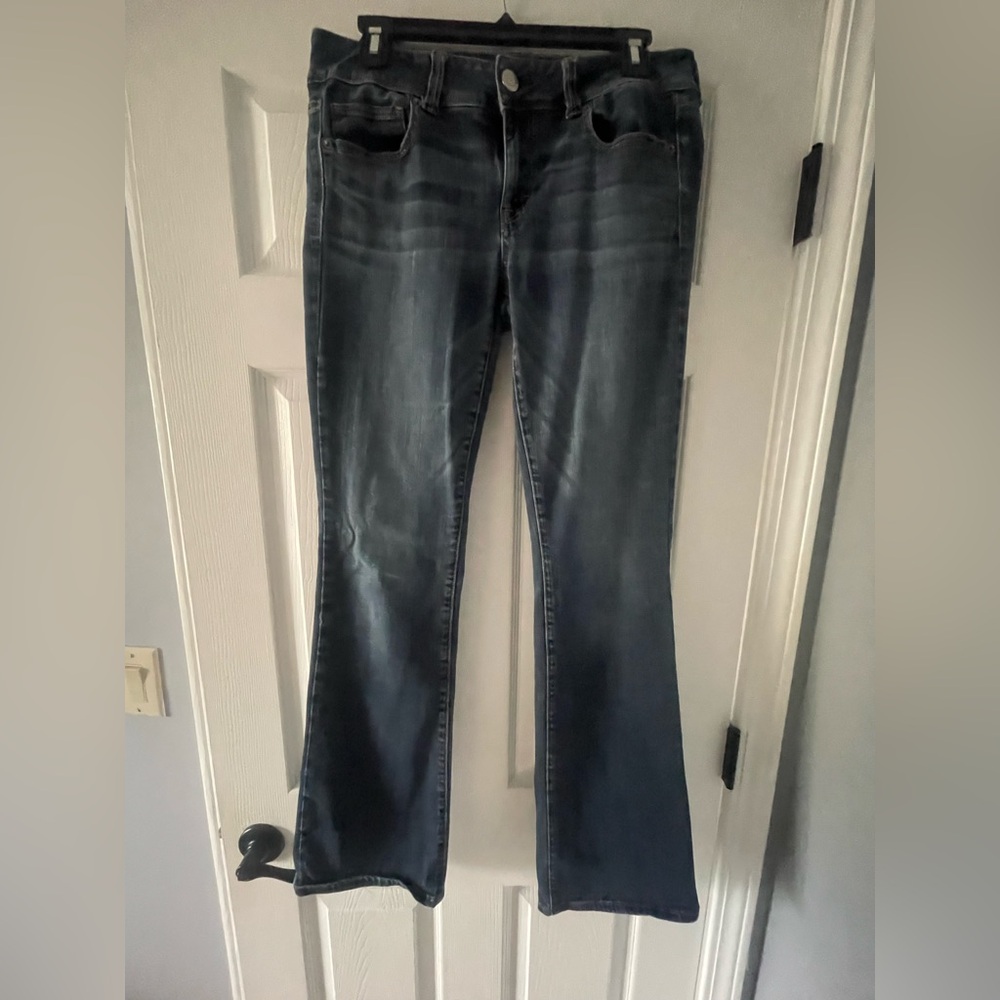 American Eagle Outfitters Women’s Kickboot Denim Jeans, Size 10 - Picture 6 of 7